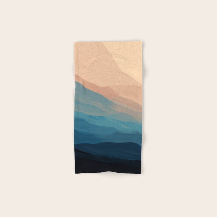 Blue Waves In Desert Peaks Bath Towel Gallery Image 1