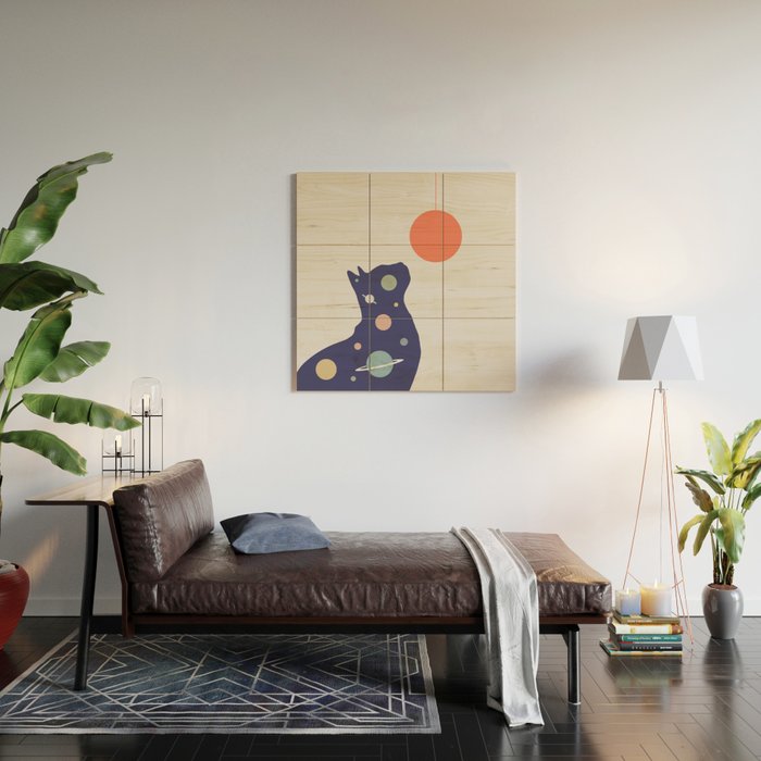 Cat Landscape 49 Wood Wall Art Gallery Image 2