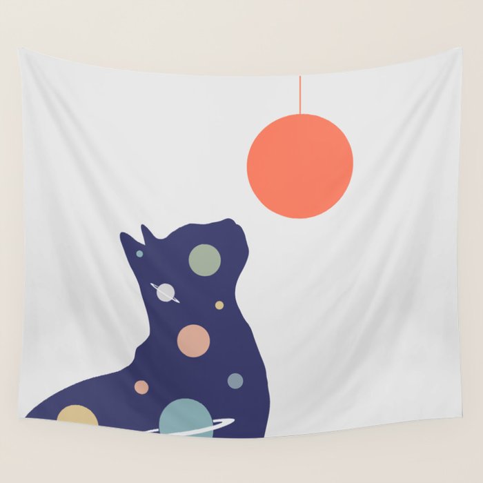 Cat Landscape 49 Wall Tapestry Gallery Image 4