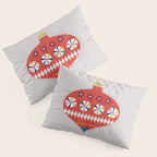 Festive red retro bauble Pillow Sham Gallery Image 3