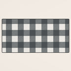 Gingham Cloth / Charcoal Checks Desk Mat Gallery Image 3