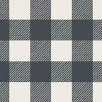 Gingham Cloth / Charcoal Checks Coffee Mug Gallery Image 2