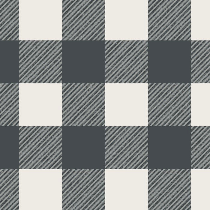 Gingham Cloth / Charcoal Checks Coffee Mug Gallery Image 2