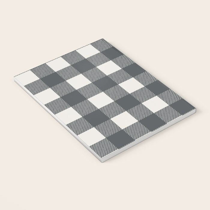 Gingham Cloth / Charcoal Checks Notebook Gallery Image 3