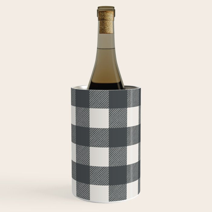 Gingham Cloth / Charcoal Checks Wine Chiller Gallery Image 3