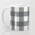 Gingham Cloth / Charcoal Checks Coffee Mug Gallery Image 3