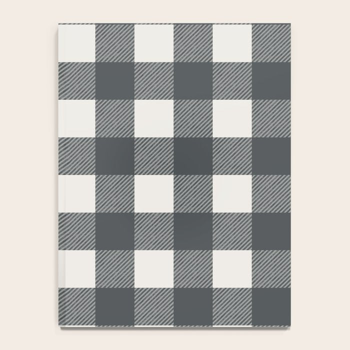 Gingham Cloth / Charcoal Checks Notebook Gallery Image 4