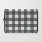Gingham Cloth / Charcoal Checks Laptop Sleeve Gallery Image 1