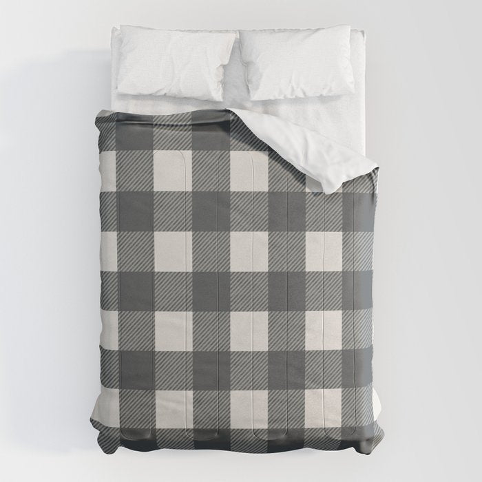 Gingham Cloth / Charcoal Checks Comforter Gallery Image 1