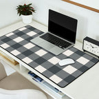 Gingham Cloth / Charcoal Checks Desk Mat Gallery Image 2