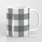 Gingham Cloth / Charcoal Checks Coffee Mug Gallery Image 1