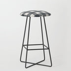 Gingham Cloth / Charcoal Checks Stool Gallery Image 1