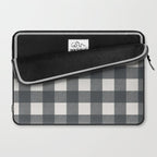 Gingham Cloth / Charcoal Checks Laptop Sleeve Gallery Image 2