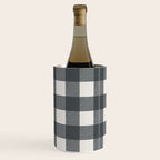 Gingham Cloth / Charcoal Checks Wine Chiller Gallery Image 1