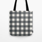 Gingham Cloth / Charcoal Checks Tote Bag Gallery Image 1