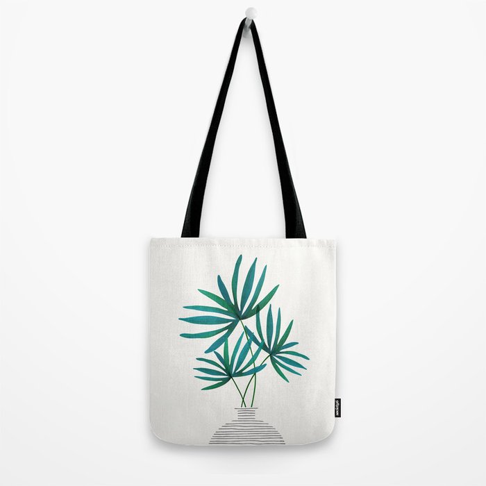 Fan Palm Bouquet Still Life Tote Bag Gallery Image 2