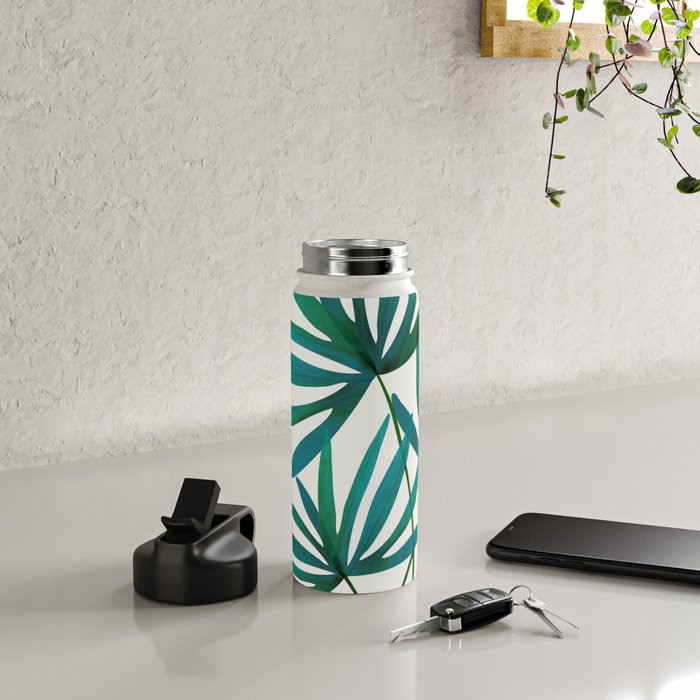 Fan Palm Bouquet Still Life Water Bottle Gallery Image 4