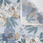  lush blue peonies  Wall Tapestry Gallery Image 3