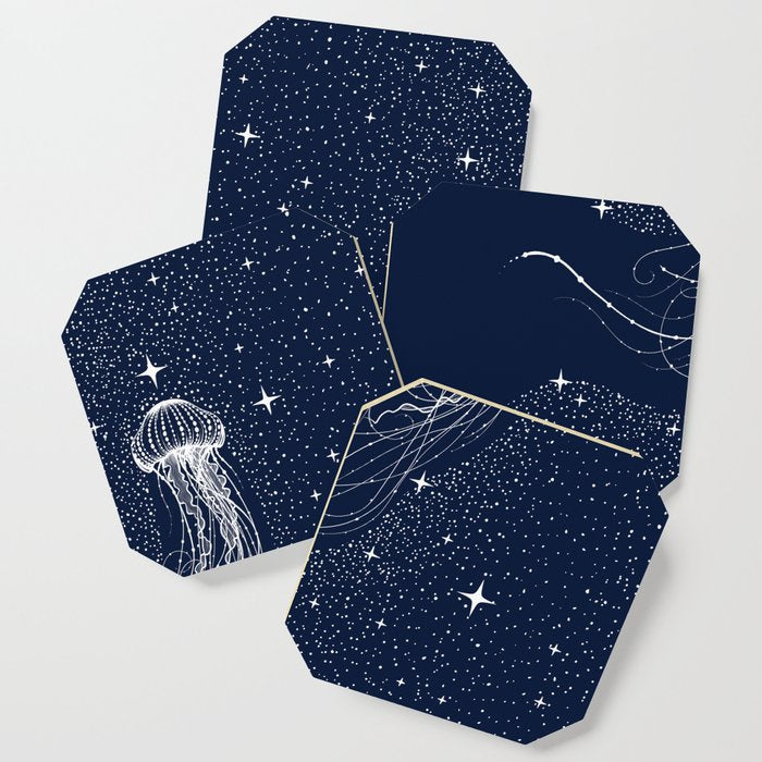 starry jellyfish Coaster Gallery Image 1
