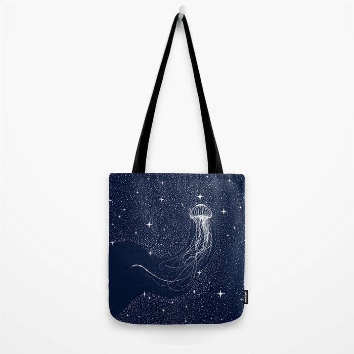 starry jellyfish Tote Bag Gallery Image 2