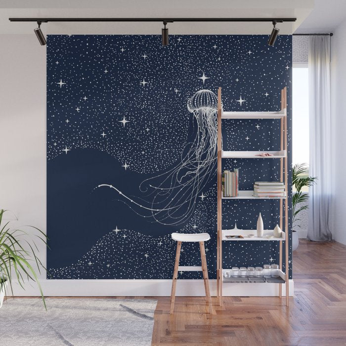starry jellyfish Wall Mural Gallery Image 1