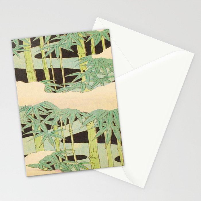 Shin-Bijutsukai â Japanese Design Bamboo At Night Stationery Card Gallery Image 2