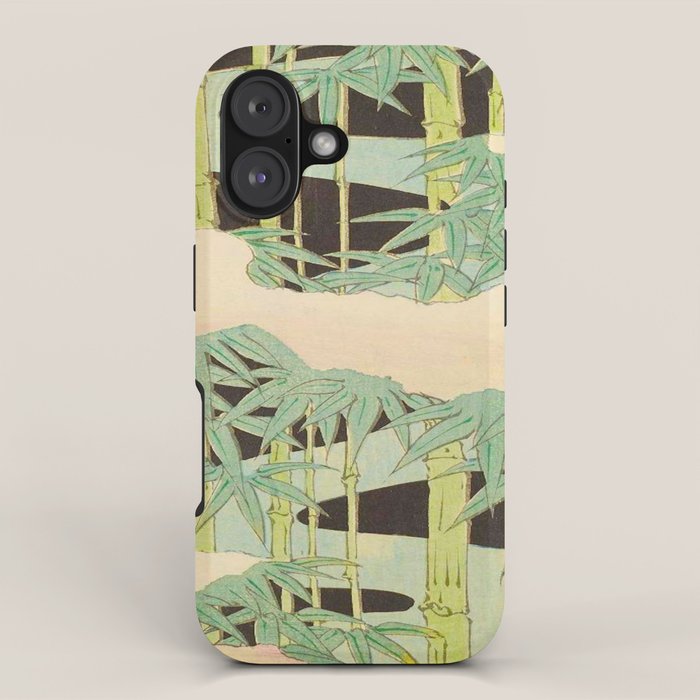 Shin-Bijutsukai â Japanese Design Bamboo At Night iPhone Case Gallery Image 1