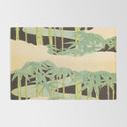 Shin-Bijutsukai â Japanese Design Bamboo At Night Rug Gallery Image 2