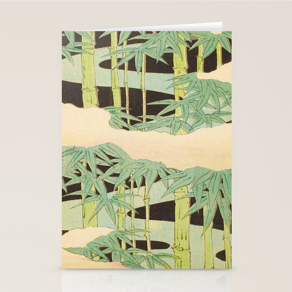 Shin-Bijutsukai â Japanese Design Bamboo At Night Stationery Card Gallery Image 2