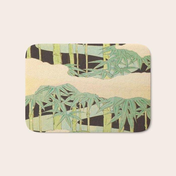 Shin-Bijutsukai â Japanese Design Bamboo At Night Bath Mat Gallery Image 1
