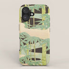 Shin-Bijutsukai â Japanese Design Bamboo At Night iPhone Case Gallery Image 1