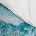 Ocean Waves Crushing On Beach, Drone Photography, Aerial Photo, Ocean And Beach Wall Art Print Decor Comforter Gallery Image 4