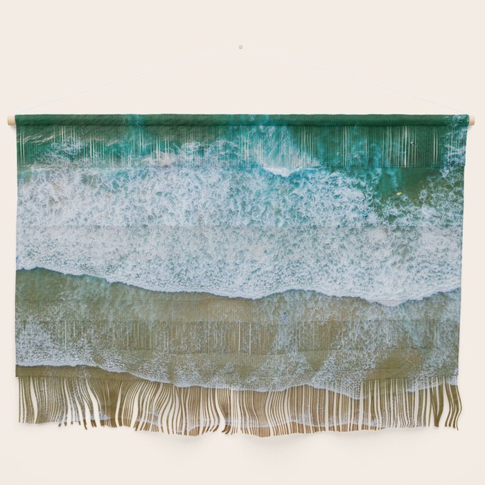 Ocean Waves Crushing On Beach, Drone Photography, Aerial Photo, Ocean And Beach Wall Art Print Decor Wall Hanging Gallery Image 1