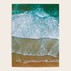 Ocean Waves Crushing On Beach, Drone Photography, Aerial Photo, Ocean And Beach Wall Art Print Decor Poster Gallery Image 4
