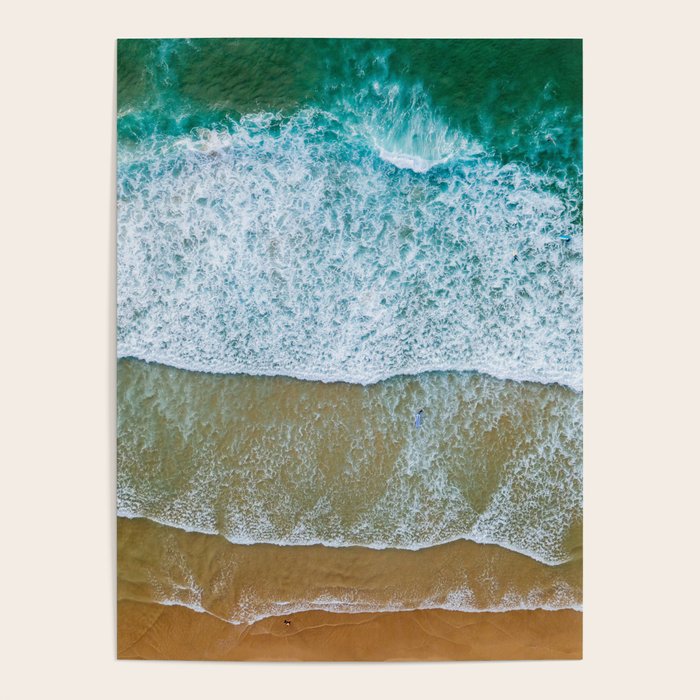 Ocean Waves Crushing On Beach, Drone Photography, Aerial Photo, Ocean And Beach Wall Art Print Decor Poster Gallery Image 4