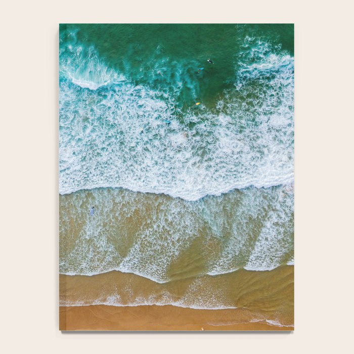 Ocean Waves Crushing On Beach, Drone Photography, Aerial Photo, Ocean And Beach Wall Art Print Decor Notebook Gallery Image 4