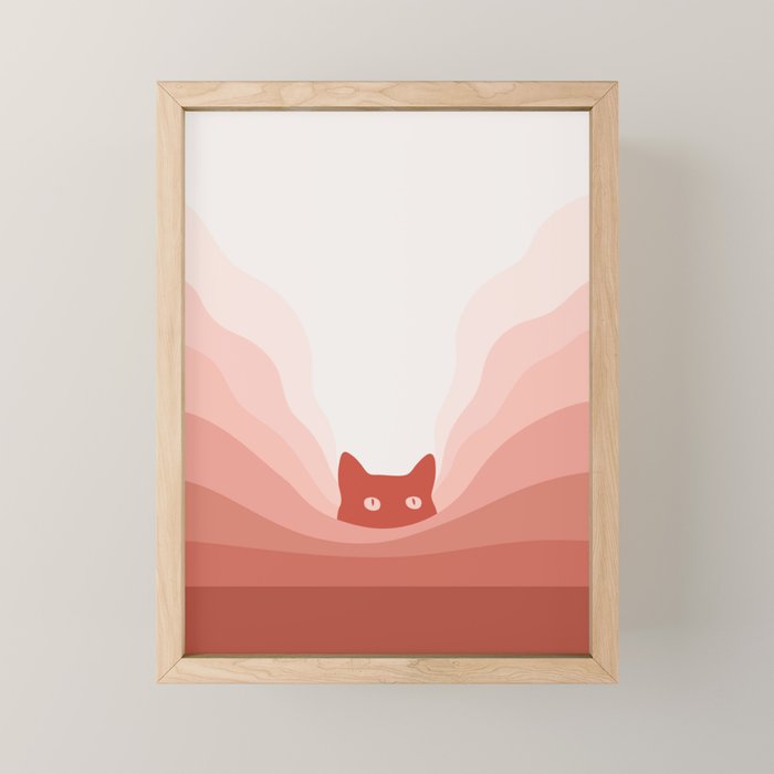 Cat Landscape 78 Mini Art Print Gallery Image 1