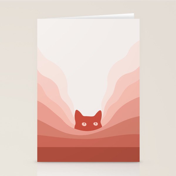 Cat Landscape 78 Stationery Card Gallery Image 2