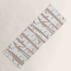 Woodcut Birches Yoga Mat Gallery Image 1