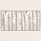Woodcut Birches Desk Mat Gallery Image 3