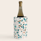Terrazzo Memphis beige turquoise brown white Wine Chiller Gallery Image 2