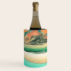 Sunrise at Shinzenn - Nature Ukiyo Landscape in Green, Blue and Orange Wine Chiller Gallery Image 3