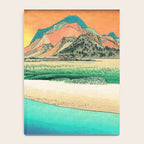 Sunrise at Shinzenn - Nature Ukiyo Landscape in Green, Blue and Orange Notebook Gallery Image 4