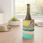 Sunrise at Shinzenn - Nature Ukiyo Landscape in Green, Blue and Orange Wine Chiller Gallery Image 4