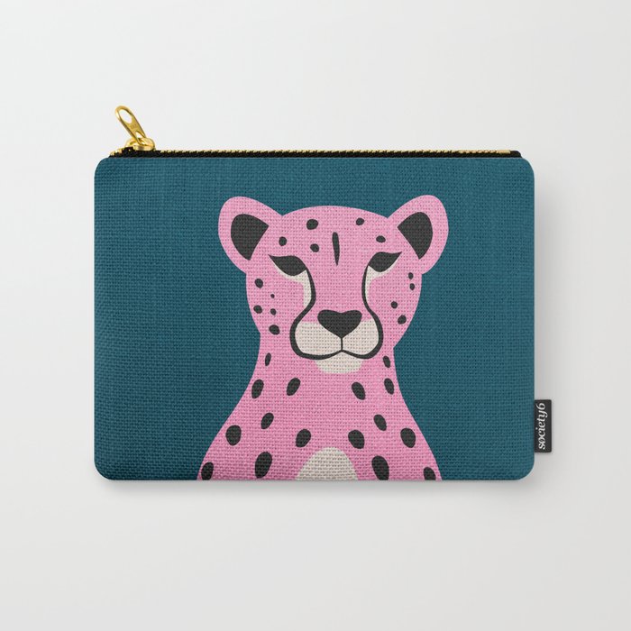 The Stare: Night Race Pink Cheetah Edition Carry All Pouch Gallery Image 1