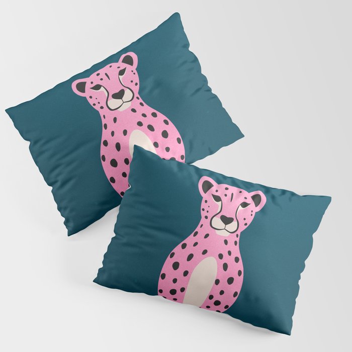 The Stare: Night Race Pink Cheetah Edition Pillow Sham Gallery Image 1