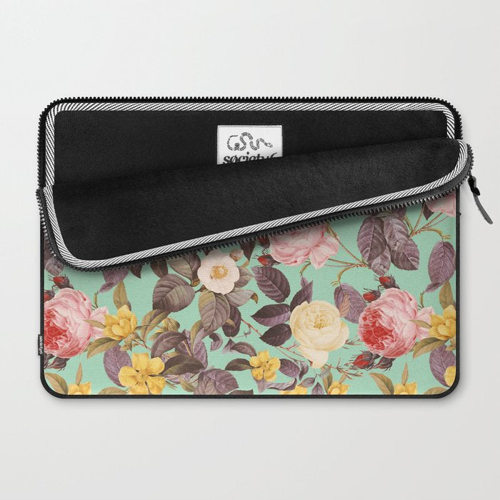 Classic Floral Pattern Laptop Sleeve Gallery Image 2