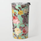Classic Floral Pattern Travel Mug Gallery Image 2