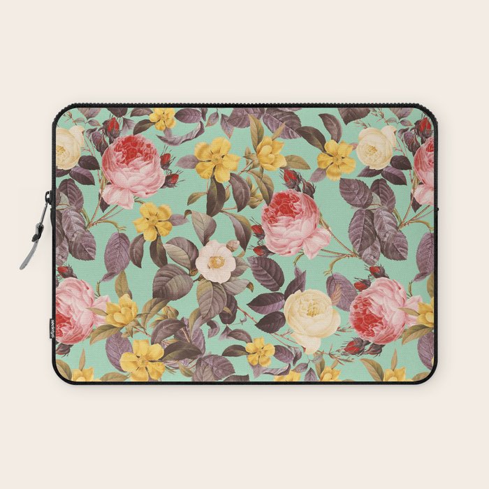 Classic Floral Pattern Laptop Sleeve Gallery Image 1