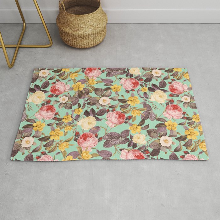 Classic Floral Pattern Rug Gallery Image 1